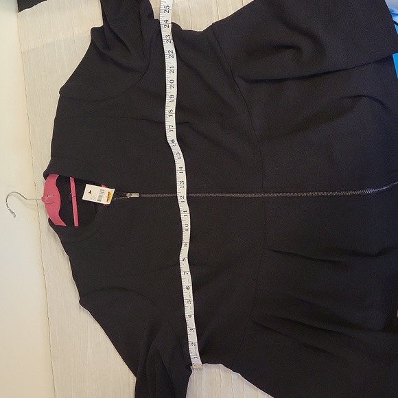NWT Lane Bryant size 22 black zip up dress jacket - Picture 10 of 15